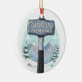 Geologe Funny Keramik Ornament (Rechts)