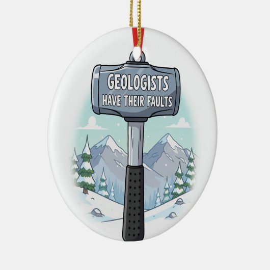 Geologe Funny Keramik Ornament (Rechts)