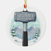 Geologe Funny Keramik Ornament (Vorne)