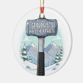 Geologe Funny Keramik Ornament (Links)