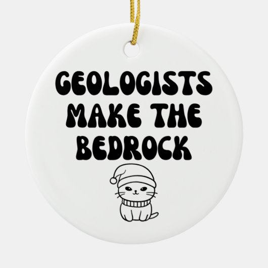 Geologe Funny Keramik Ornament (Vorne)