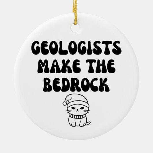 Geologe Funny Keramik Ornament (Hinten)