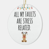 Geologe Funny Keramik Ornament (Links)