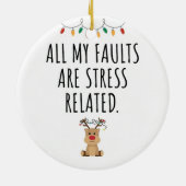 Geologe Funny Keramik Ornament (Hinten)