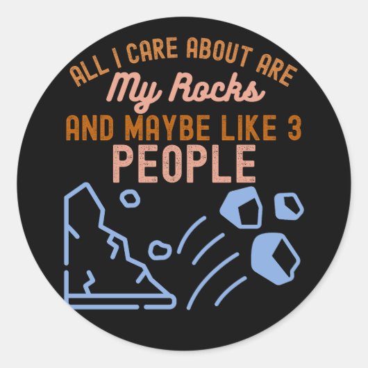 Geologe, Geologie Runder Aufkleber (Vorderseite)