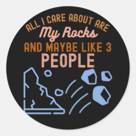 Geologe, Geologie Runder Aufkleber