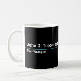 Geologe, Kartograf Topographische Karte Kaffeetasse