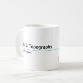 Geologe, Kartograf Topographische Karte Kaffeetasse (Vorderseite Links)