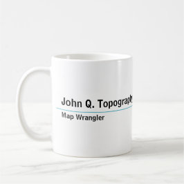 Geologe, Kartograf Topographische Karte Kaffeetasse