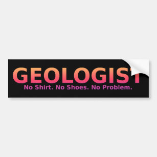 Geologe kein Schuh-Autoaufkleber Autoaufkleber