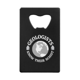 Geologe kennen ihre Schist Geldbeutel Flaschenöffner