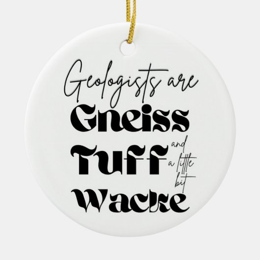 Geologe Keramik Ornament (Vorne)