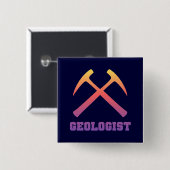 Geologe-Knopf Button (Vorne & Hinten)