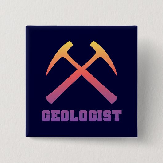 Geologe-Knopf Button (Vorderseite)