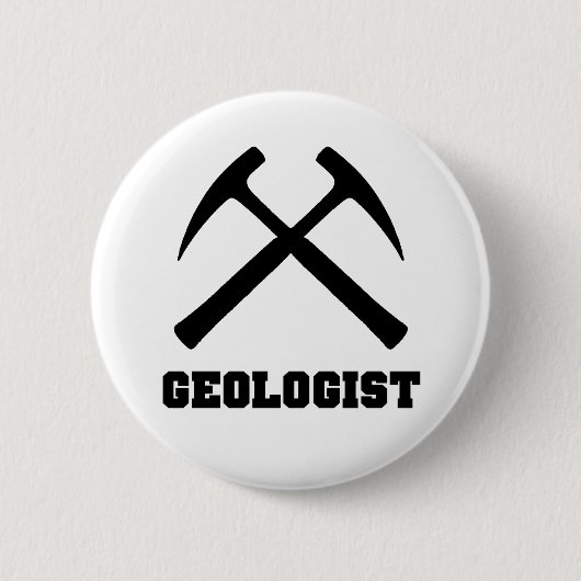 Geologe-Knopf Button (Vorderseite)
