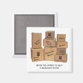 Geologe Moving Spaß Magnet (Vorderseite/Rückseite)