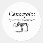 Geologe Runder Aufkleber (Vorderseite)