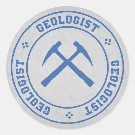 Geologe Runder Aufkleber (Vorderseite)