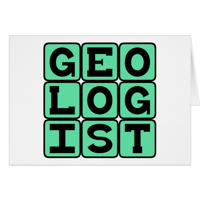 Geologe, Studie der Erde (Vorderseite (Horizontal))