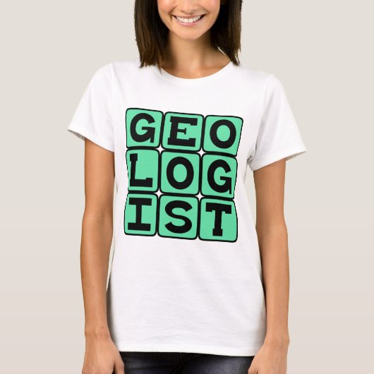 Geologe, Studie der Erde T-Shirt (Vorderseite)