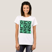 Geologe, Studie der Erde T-Shirt (Vorne ganz)