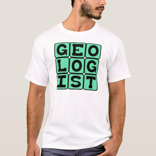Geologe, Studie der Erde T-Shirt (Vorderseite)