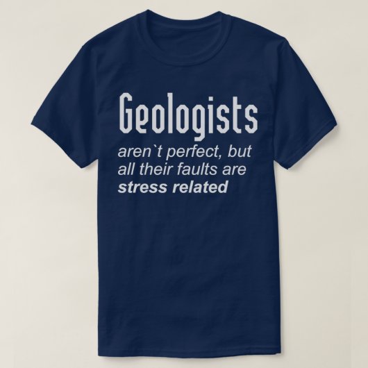 Geologe studiert perfekt Erdgesteinskollektiv T-Shirt (Design vorne)