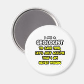 Geologe T - Shirt und Geschenke Magnet (Vorderseite/Rückseite)