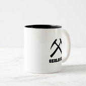Geologe-Tasse Zweifarbige Tasse (VorderseiteRechts)