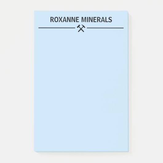 Geologen-Brauch Post-it Klebezettel (Vorderseite)