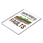 Geologen haben ihre Fehler Geologie Geologie Earth Notizblock (Linke Seite)