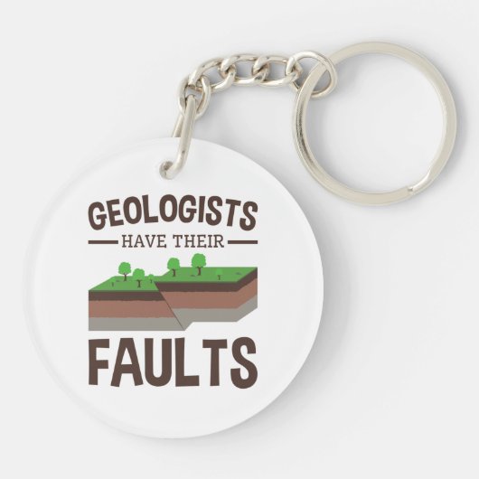 Geologen haben ihre Fehler Geologie Geologie Earth Schlüsselanhänger (Rückseite)