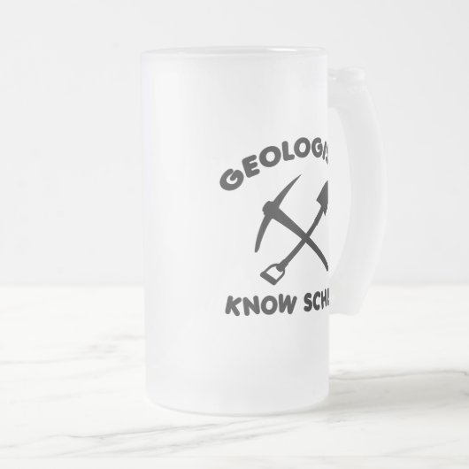 Geologen kennen Schiefer Mattglas Bierglas (VorderseiteRechts)