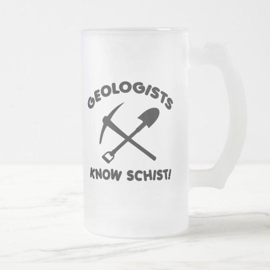 Geologen kennen Schiefer Mattglas Bierglas (Rechts)