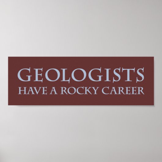 Geologen: Rocky Career Poster (Vorne)