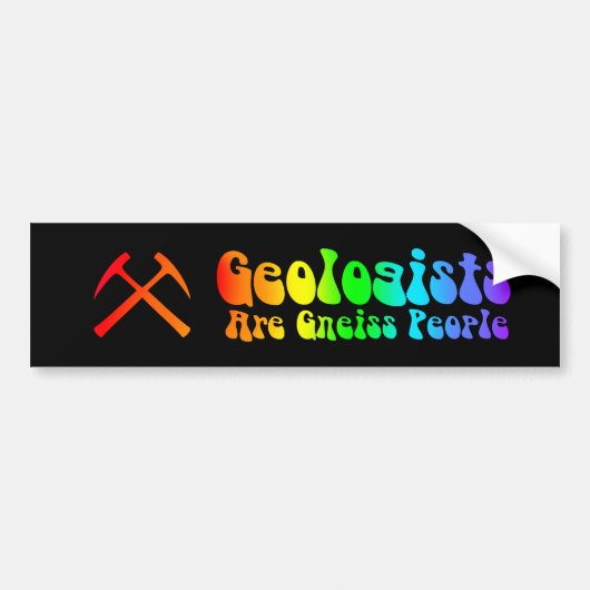 Geologen sind Gneis-Autoaufkleber Autoaufkleber (Vorne)