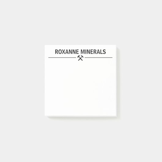 Geologen-Sonderanfertigung Post-it Klebezettel (Vorderseite)