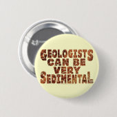 Geologen von "Sedimental" Button (Vorne & Hinten)