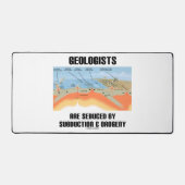 Geologen werden durch Subduktion und Orogenie verf Schreibtischunterlage (Vorderseite)