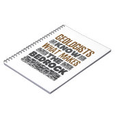 Geologen wissen, was das Gestein ausmacht Notizblock (Linke Seite)