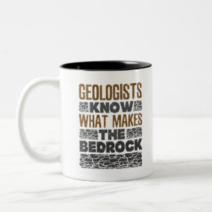 Geologen wissen, was das Gestein macht Zweifarbige Tasse