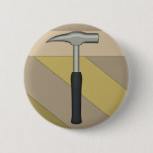 Geologenhammer Button (Vorderseite)