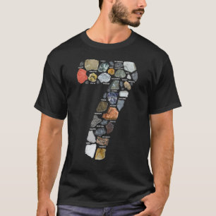 Geologie 7 Jahre alter Rock sammeln 7. Geburtstag T-Shirt