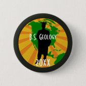 Geologie-Absolventen-Abzeichen (Männlich) Button (Vorderseite)