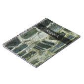 Geologie-alte Steinwand mit irgendeinem Text Notizblock (Linke Seite)