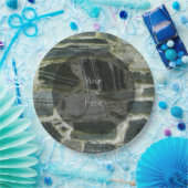 Geologie Alte Steinwände Struktur Foto jeder Text Pappteller (Party)