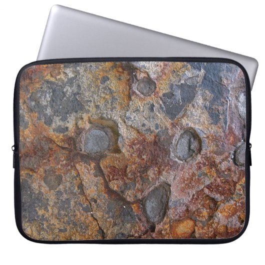 Geologie-Beschaffenheit Sedementary Felsen Laptopschutzhülle (Vorderseite)