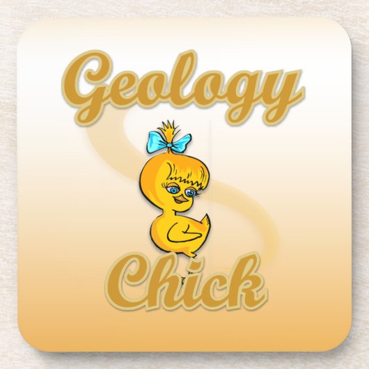 Geologie Chick Getränkeuntersetzer (Vorderseite)