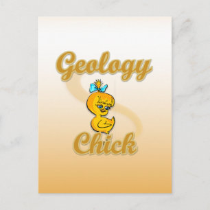 Geologie Chick Postkarte