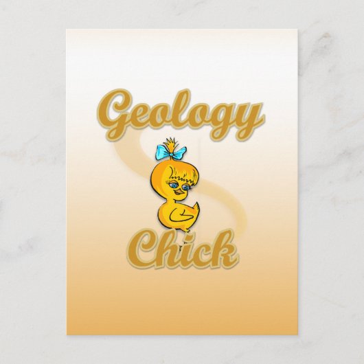 Geologie Chick Postkarte (Vorderseite)